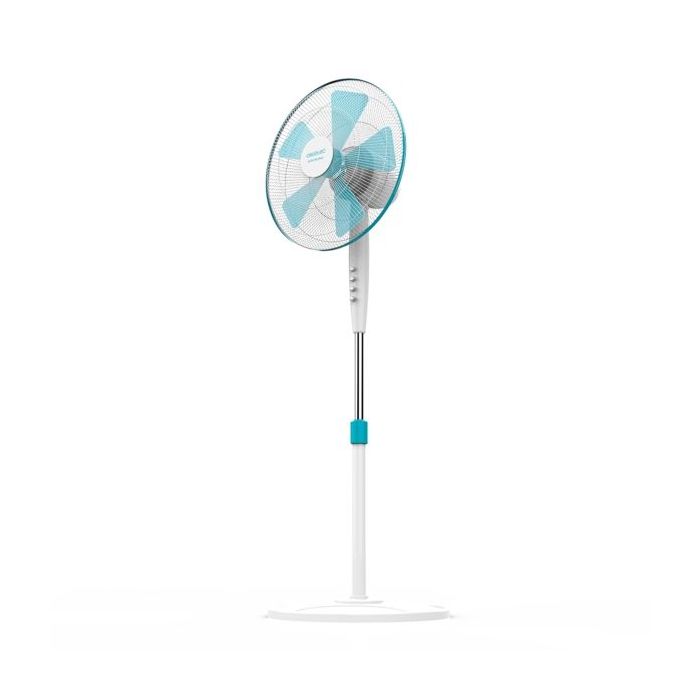 Cecotec EnergySilence 500 Ventilador de Pie con 5 Aspas - Potencia de 40W - Diametro de 40cm - 3 Velocidades - Oscilacion Automatica - Altura Ajustable hasta 130cm - Motor de Cobre - Color Blanco