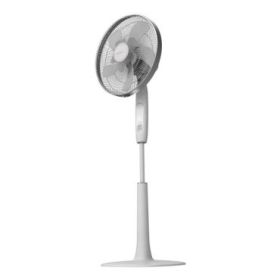 Cecotec EnergySilence 1010 ExtremeConnected Ventilador de Pie con 10 Aspas - 60W - Diametro de 40cm - 6 Velocidades y 3 Modos - Temporizador - Altura Ajustable de 115 hasta 135cm - Color Blanco
