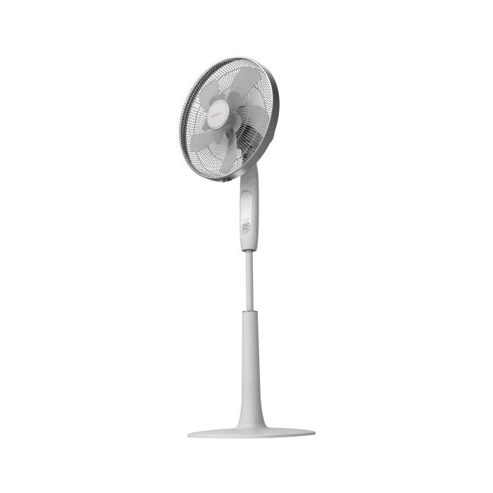Cecotec EnergySilence 1010 ExtremeConnected Ventilador de Pie con 10 Aspas - 60W - Diametro de 40cm - 6 Velocidades y 3 Modos - Temporizador - Altura Ajustable de 115 hasta 135cm - Color Blanco
