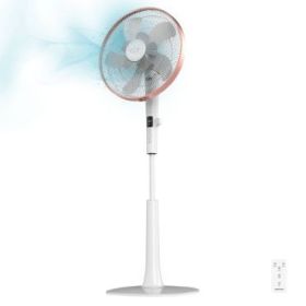 Cecotec EnergySilence 1030 SmartExtreme Ventilador de Pie con 10 Aspas - 28W - Diametro de 40cm - 24 Velocidades y 3 Modos - Temporizador - Oscilante - Silencioso - Color Blanco