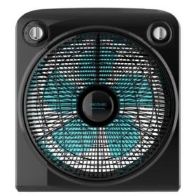 Cecotec EnergySilence 6000 Power Box Ventilador de Suelo con 5 Aspas - 50W - Silencioso - Multidireccional - Temporizador - 3 Velocidades - Diametro 30cm - Compacto y Portatil - Color Negro