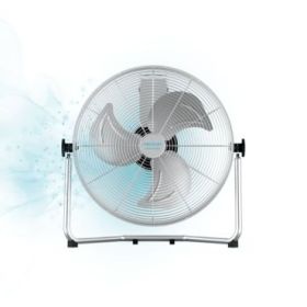 Cecotec EnergySilence 4100 Pro Ventilador Industrial de Suelo con 3 Aspas Metalicas - 100W - Silencioso - 3 Velocidades - Inclinacion Ajustable - Base Estable - Rejilla Protectora - Acero Inoxidable