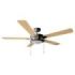 Cecotec EnergySilence Aero 540 Ventilador de Techo con 5 Aspas y Luz LED Integrada - Potencia de 62W - Diametro de 52" - 3 Velocidades - Modo Invierno/Verano - Control por Cadena - Color Negro