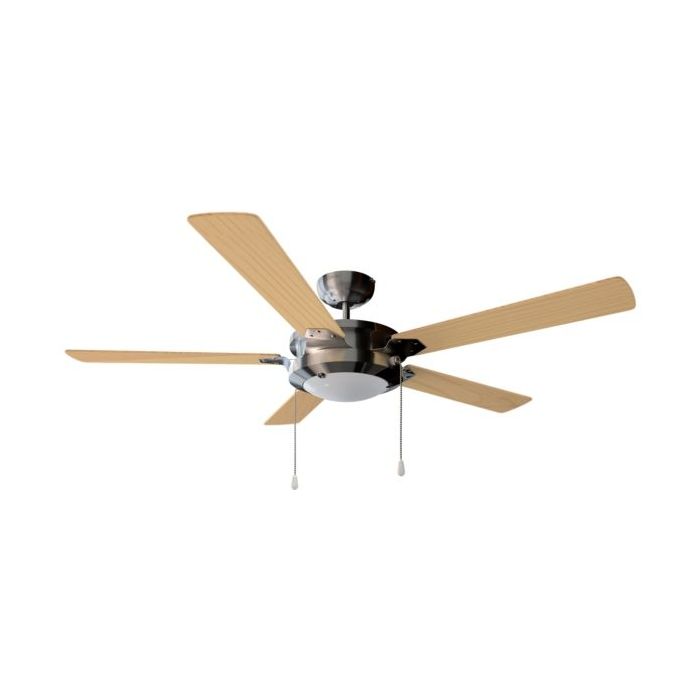 Cecotec EnergySilence Aero 540 Ventilador de Techo con 5 Aspas y Luz LED Integrada - Potencia de 62W - Diametro de 52" - 3 Velocidades - Modo Invierno/Verano - Control por Cadena - Color Negro