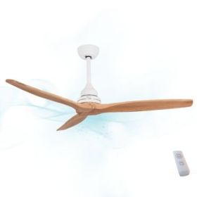 Cecotec EnergySilence Aero 590 Ventilador de Techo de 3 Aspas - Potencia de 65W - Diametro de 52" - Mando a Distancia - Temporizador Programable - 3 Velocidades - Modo Invierno/Verano - Color Blanco
