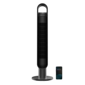 Cecotec EnergySilence 9150 SkyLine Ionic Connected Ventilador de Torre de 40" de Altura - 60W - Control Wi-Fi - Ionizador Integrado - 3 Velocidades - Oscilacion de 75º - Temporizador - Color Negro