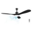 Cecotec EnergySilence Aero 5290 Stone Pro Ventilador de Techo con 3 Aspas y Luz - 50W - Diametro de 52" - LED de 24W - Ajuste de Altura de 15 a 25cm - 5 Velocidades - Modo Invierno - Color Negro