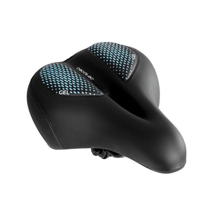 Cecotec DrumFit SitBike Sillin para Bicicletas - Ultra Comodo - Hendidura Central - Compatible con Riel de 7mm y Tubo de 23mm - Amortiguadores Integrados - 27.5x20x13.5cm - Color Negro