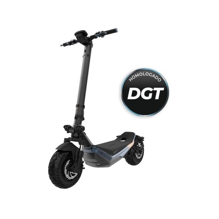 Cecotec Bongo Serie Doble Z 75 Patinete Electrico - 2200W - Autonomia 75km - Ruedas 10.5" - Homologado por la DGT - Doble Suspension - Frenos de Disco y E-ABS - Velocidad 25km/h - Color Negro y Azul