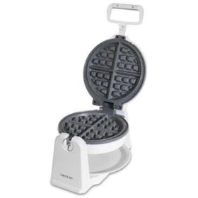 Cecotec Fun Gofrestone Sphere Gofrera 1000W - Revestimiento Antiadherente RockStone - Diseño Circular - Rotacion 180º para Optimizar el Uso - Indicador Luminoso - Proteccion Sobrecalentamiento