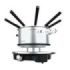 Cecotec Fun GourmetFondue Advance Fondue Electrica - 1500W - Acero Inoxidable - Termostato - Capacidad de 1.7L - 8 Tenedores - Olla Antiadherente - Apta para Lavavajillas - Tapa Antisalpicaduras