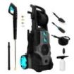 Cecotec HydroBoost 3200 TotalClean Hidrolimpiadora - 3200W - Presion 225bar - Caudal 540l/h - Accesorios Surtidos - Bomba Aluminio - Facil Transporte - Botella de Jabon - Color Negro y Azul