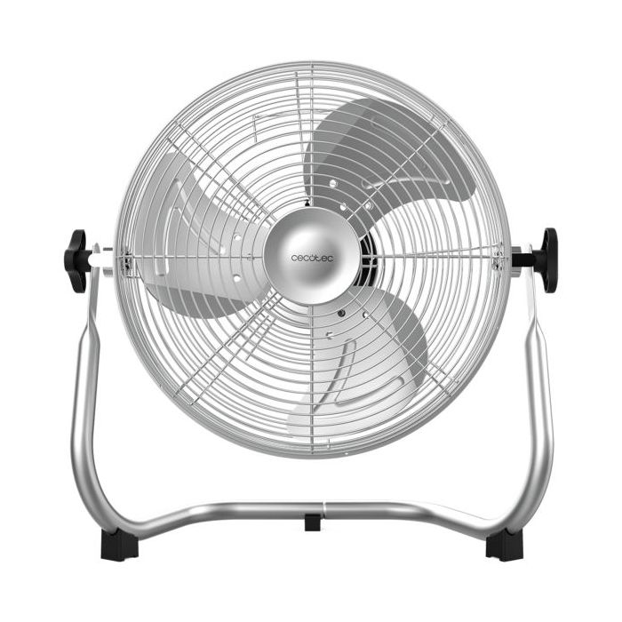 Cecotec EnergySilence 1000 Pro Ventilador Industrial de Suelo con 3 Aspas - Potencia de 40W - Diametro de 30cm - 3 Velocidades - Uso Sencillo - Acero Inoxidable - Base Estable - Rejilla Protectora