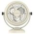 Cecotec EnergySilence 800 RetroDesk Ventilador de Sobremesa con 3 Aspas - 20W - Diametro de 20cm - Inclinacion Ajustable - 2 Velocidades - Rejilla Protectora - Base Estable - Color Beige