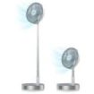 Cecotec EnergySilence 800 FoldAir Portable Control Ventilador de Pie Portatil - Bateria de 7200mAh - Plegable y Telescopico - Diametro de 8" - 4 Velocidades - Oscilacion Automatica - Acero Inoxidable