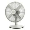 Cecotec EnergySilence 610 SteelDesk Ventilador de Sobremesa con 4 Aspas - 40W - Diametro 30cm - 3 Velocidades - Oscilacion Automatica - Acabado en Acero Inoxidable - Base Estable - Rejilla Protectora