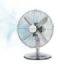 Cecotec EnergySilence 620 RetroDesk Ventilador de Sobremesa con 4 Aspas - Potencia de 40W - Diametro 30cm - 3 Velocidades - Oscilacion Automatica - Tecnologia Silenciosa - Acabado en Acero Cromado