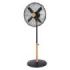 Cecotec EnergySilence 600 Woodstyle Ventilador de Pie con 4 Aspas - 50W - Diametro de 40cm - 3 Velocidades - Oscilacion Automatica - Altura Ajustable - Acabado en Madera - Color Negro