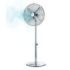 Cecotec EnergySilence 620 Retrostyle Ventilador de Pie con 4 Aspas - Potencia de 50W - Diametro de 40cm - 3 Velocidades - Oscilacion Automatica - Altura Ajustable - Seguridad Garantizada - Color Plata