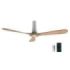 Cecotec EnergySilence 5500 White Aqua Connected Ventilador de Techo de 3 Aspas - 40W - Diametro de 52" - Wi-Fi - IP44 - 6 Velocidades - Temporizador - Modo Invierno - Color Madera Claro