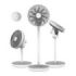 Cecotec EnergySilence 2600 Sunflower Portable Ventilador de Pie Portatil con 10 Aspas - 22W - Bateria 2600mAh - Ultrasilencioso - Diametro de 33cm - 12 Velocidades - Temporizador - Color Blanco