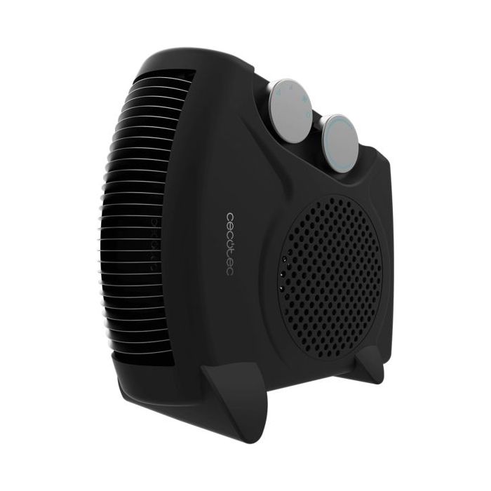 Cecotec ReadyWarm 2000 Max Dual Calefactor Electrico - 2000W - 3 Modos de Calor - Termostato Regulable - Uso Portatil y Ligero - Sistema de Seguridad - Silencioso - Color Negro