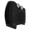 Cecotec ReadyWarm 2000 Max Dual Calefactor Electrico - 2000W - 3 Modos de Calor - Termostato Regulable - Uso Portatil y Ligero - Sistema de Seguridad - Silencioso - Color Negro