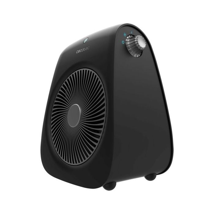 Cecotec ReadyWarm 2000 Max Force Calefactor Electrico - 2000W - 3 Modos - Termostato - Uso en Estancias de 20m2 - Portatil con Asa - Funcion de Seguridad Autoapagado - Color Negro