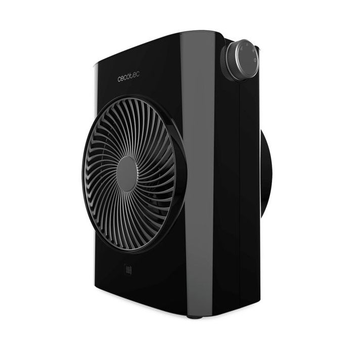 Cecotec ReadyWarm 2070 Max Force Calefactor Electrico - 2000W - 3 Modos - Termostato - Uso en Estancias de 20m2 - Funcion Silenciosa - Sistema de Seguridad Autoapagado - Color Negro