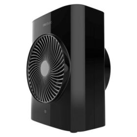 Cecotec ReadyWarm 2070 Max Force Smart Calefactor Electrico - 2000W - 3 Modos de Calor - Control LED Tactil - Mando a Distancia - Asa para Transporte - Seguridad Autoapagado - Color Negro