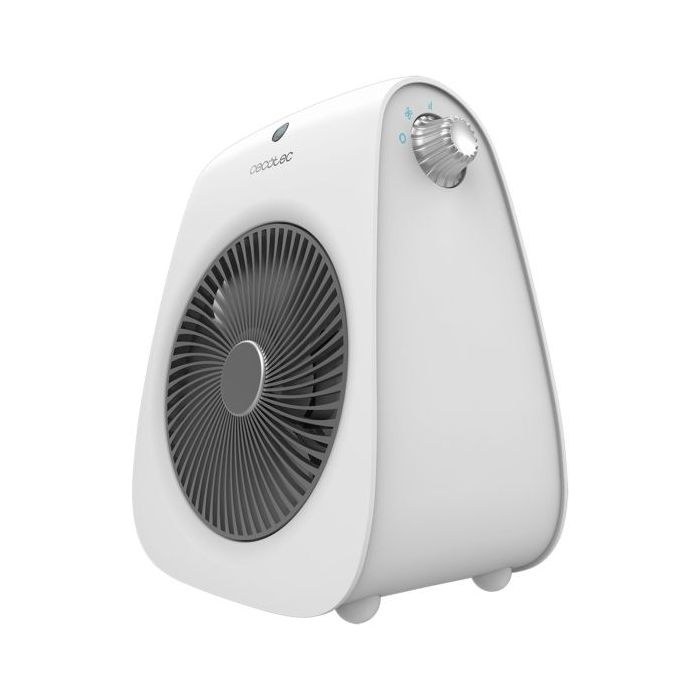 Cecotec ReadyWarm 2000 Max Force Calefactor Electrico - 2000W - 3 Modos de Funcionamiento - Control de Temperatura Regulable - Cobertura hasta 20m2 - Asa para Transporte - Color Blanco