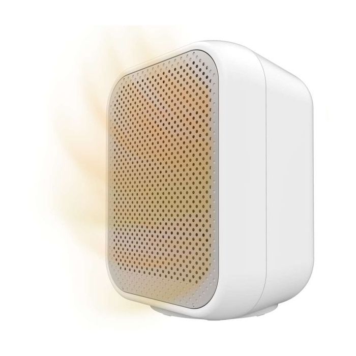 Cecotec ReadyWarm 1500 Max Ceramic Calefactor Ceramico de Sobremesa - Potencia de 1500W - Termostato Regulable - 3 Modos de Calor - Seguridad Integrada - Uso en Interiores - Color Blanco