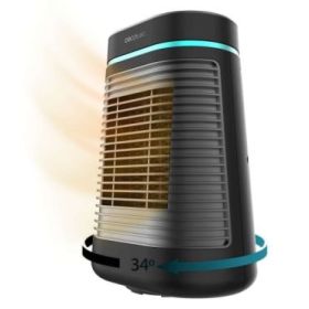 Cecotec ReadyWarm 1550 Max Ceramic Rotate Smart Calefactor Ceramico de Sobremesa - Potencia de 1500W - Oscilante - Pantalla Digital - Termostato Regulable - 3 Modos de Calor - Color Negro