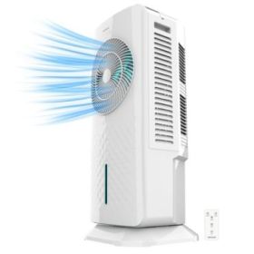 Cecotec EnergySilence 3500 Cool Compact Smart Climatizador de 3.5L - 65W - Control Tactil y Remoto - 3 Velocidades y 2 Modos - Oscilacion de 70º - Temporizador 12h - Formato Compacto - Color Blanco