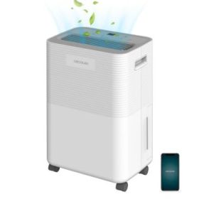 Cecotec BigDry 8000 Expert Connected Deshumidificador - 16L/dia - Deposito Extraible de 2L - WiFi - Funcion Secado de Ropa - Temporizador - Humedad de 30 a 90% - Cobertura hasta 30m2 - Color Blanco