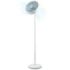 Cecotec EnergySilence FanLamp Ventilador de Pie con Luz - 36W - Aro LED con 3 Tonos - Salida de Aire Reversible - Giro de 360º Ajustable - Temporizador - Altura Ajustable - Color Blanco
