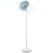 Cecotec EnergySilence FanLamp Ventilador de Pie con Luz - 36W - Aro LED con 3 Tonos - Salida de Aire Reversible - Giro de 360º Ajustable - Temporizador - Altura Ajustable - Color Blanco