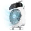 Cecotec EnergySilence 600 DeskChill Smart Rotate Climatizador Portatil de Mesa - Deposito 300ml - Tactil - 4 Velocidades - Oscilacion 75° - Temporizador - Luz LED de 7 Colores - Color Blanco
