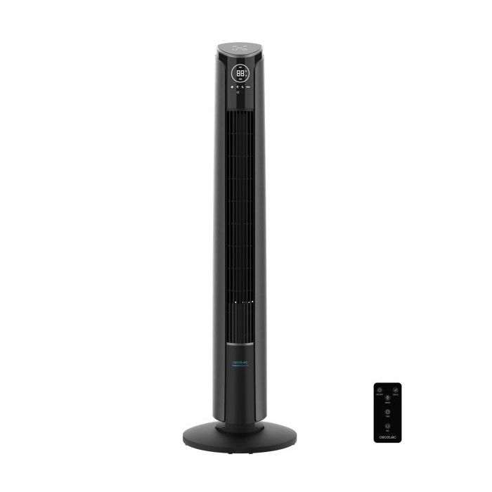 Cecotec EnergySilence 9250 Skyline Smart Tilt Ventilador de Torre de 42" - 45W - Control Tactil - 3 Velocidades - 4 Modos - Temporizador - Inclinacion Ajustable - Oscilante - Color Gris Oscuro