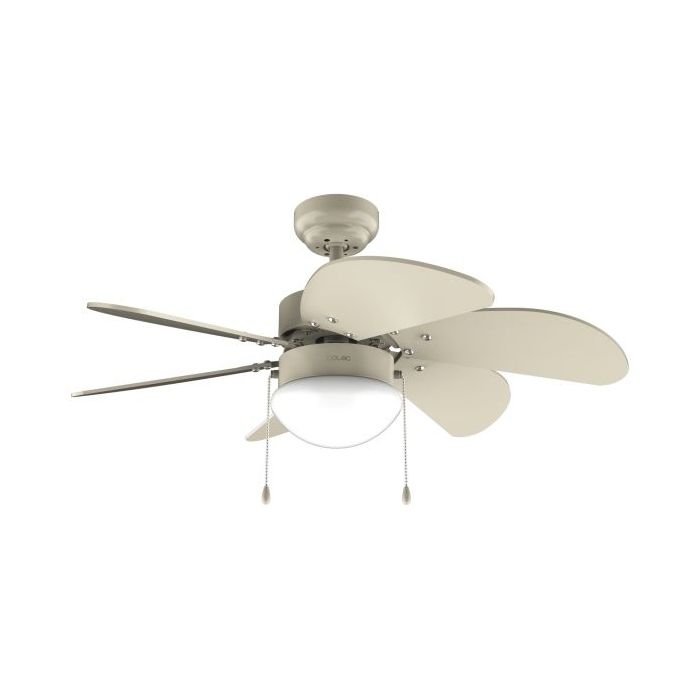 Cecotec EnergySilence Aero 3600 Vision Full SunLight Ventilador de Techo con 6 Aspas y Lampara Integrada - 50W - Diametro de 36" - 3 Velocidades - Modo Invierno - Control por Cadena - Color Beige