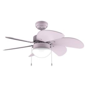 Cecotec EnergySilence Aero 3600 Vision Full Purple Ventilador de Techo con 6 Aspas y Lampara Integrada - 50W - Diametro de 36" - 3 Velocidades - Modo Invierno - Control por Cadena - Color Lavanda