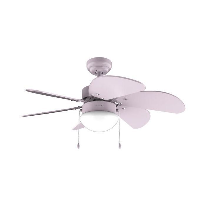 Cecotec EnergySilence Aero 3600 Vision Full Purple Ventilador de Techo con 6 Aspas y Lampara Integrada - 50W - Diametro de 36" - 3 Velocidades - Modo Invierno - Control por Cadena - Color Lavanda