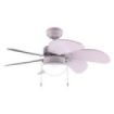 Cecotec EnergySilence Aero 3600 Vision Full Purple Ventilador de Techo con 6 Aspas y Lampara Integrada - 50W - Diametro de 36" - 3 Velocidades - Modo Invierno - Control por Cadena - Color Lavanda