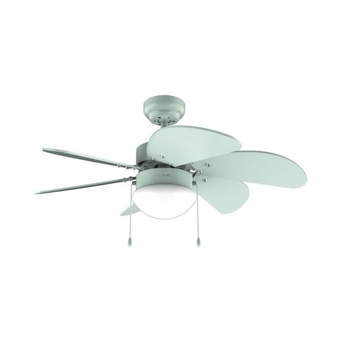 Cecotec EnergySilence Aero 3600 Vision Full Mint Ventilador de Techo con 6 Aspas y Lampara Integrada - 50W - Diametro de 36" - 3 Velocidades - Modo Invierno/Verano - Control por Cadena - Color Menta