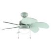 Cecotec EnergySilence Aero 3600 Vision Full Mint Ventilador de Techo con 6 Aspas y Lampara Integrada - 50W - Diametro de 36" - 3 Velocidades - Modo Invierno/Verano - Control por Cadena - Color Menta