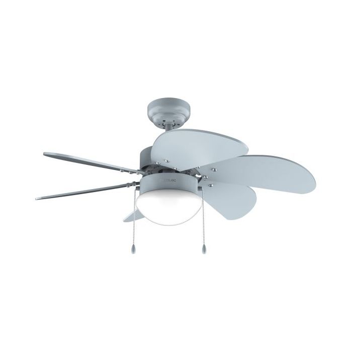 Cecotec EnergySilence Aero 3600 Vision Full Sky Ventilador de Techo con 6 Aspas y Lampara Integrada - 50W - Diametro de 36" - 3 Velocidades - Modo Invierno - Control por Cadena - Color Azul Claro