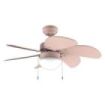 Cecotec EnergySilence Aero 3600 Vision Full Pink Ventilador de Techo con 6 Aspas y Lampara Integrada - 50W - Diametro de 36" - 3 Velocidades - Modo Invierno/Verano - Control por Cadena - Color Rosa