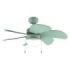 Cecotec EnergySilence Aero 3600 Vision Full Green Ventilador de Techo con 6 Aspas y Lampara Integrada - 50W - Diametro de 36" - 3 Velocidades - Modo Invierno/Verano - Control por Cadena - Color Verde