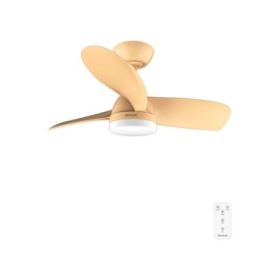 Cecotec EnergySilence Aero 3050 Orange Ventilador de Techo con 3 Aspas y Luz Integrada - 35W - Diametro de 36" - LED de 22W - Temporizador - 6 Velocidades - Modo Invierno - Color Naranja