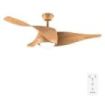 Cecotec EnergySilence Aero 5290 WhiteWood Ventilador de Techo con 3 Aspas y Luz - 40W - Diametro de 52" - 3 Tonos LED - Temporizador - 6 Velocidades - Modo Invierno - Color Madera Claro